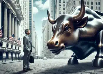 Býk Bull Wall street investor