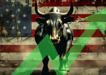 Akcie býk Wall Street