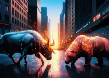 Býk Medveď Wall Street
