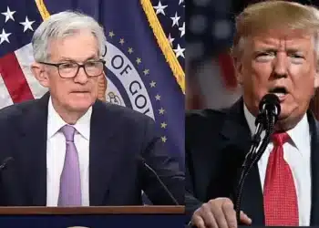 Jerome Powell a Donald Trump