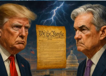 Jerome Powell a Donald Trump