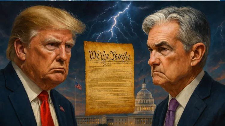 Jerome Powell a Donald Trump
