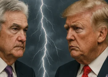 Jerome Powell a Donald Trump