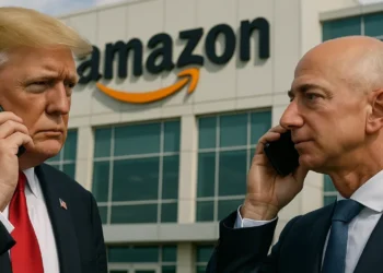 Jeff Bezos a Donald Trump