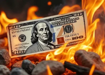 Dolár a inflácia - ilustračný