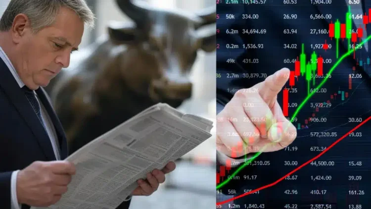 Akcie, obchodník na Wall Street