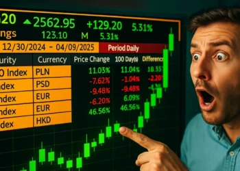 Rast akciového trhu Poľsko