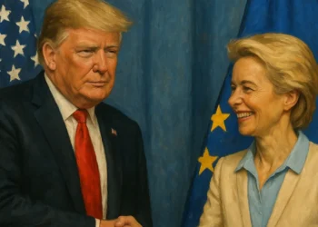 Ursula von der Leyen a Donald Trump