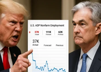 Trump, Powell a ADP