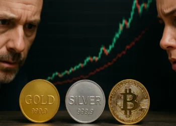 Zlato striebro bitcoin