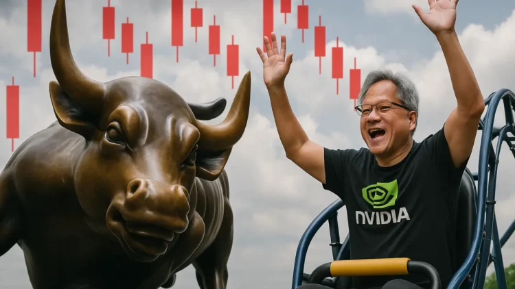 Býk a Jensen Huang
