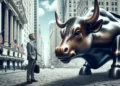 Býk Bull Wall street investor