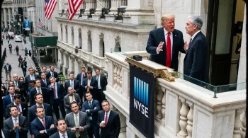 Trump Powell Wall Street