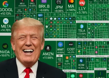 Trump a heatmapa akcií