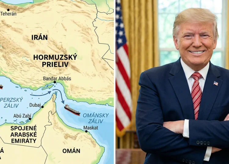 Trump hormuzský prieliv