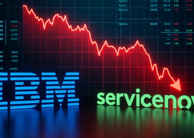IBM ServiceNow Pokles
