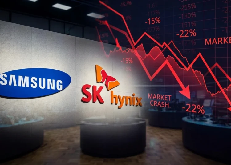 Akcie Samsungu a SK Hynix v poklesu: Plány firem děsí investory