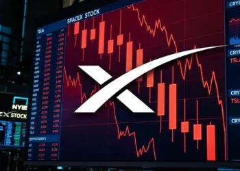 SpaceX Akcie Pokles