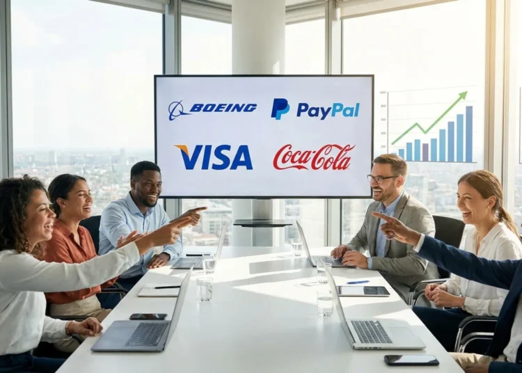 Boeing Coca Cola Visa PayPal Investori