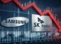 Samsung SK Hynix Pokles