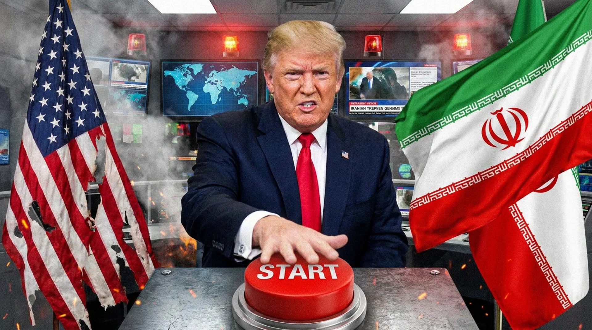 Donald Trump USA Iran Start