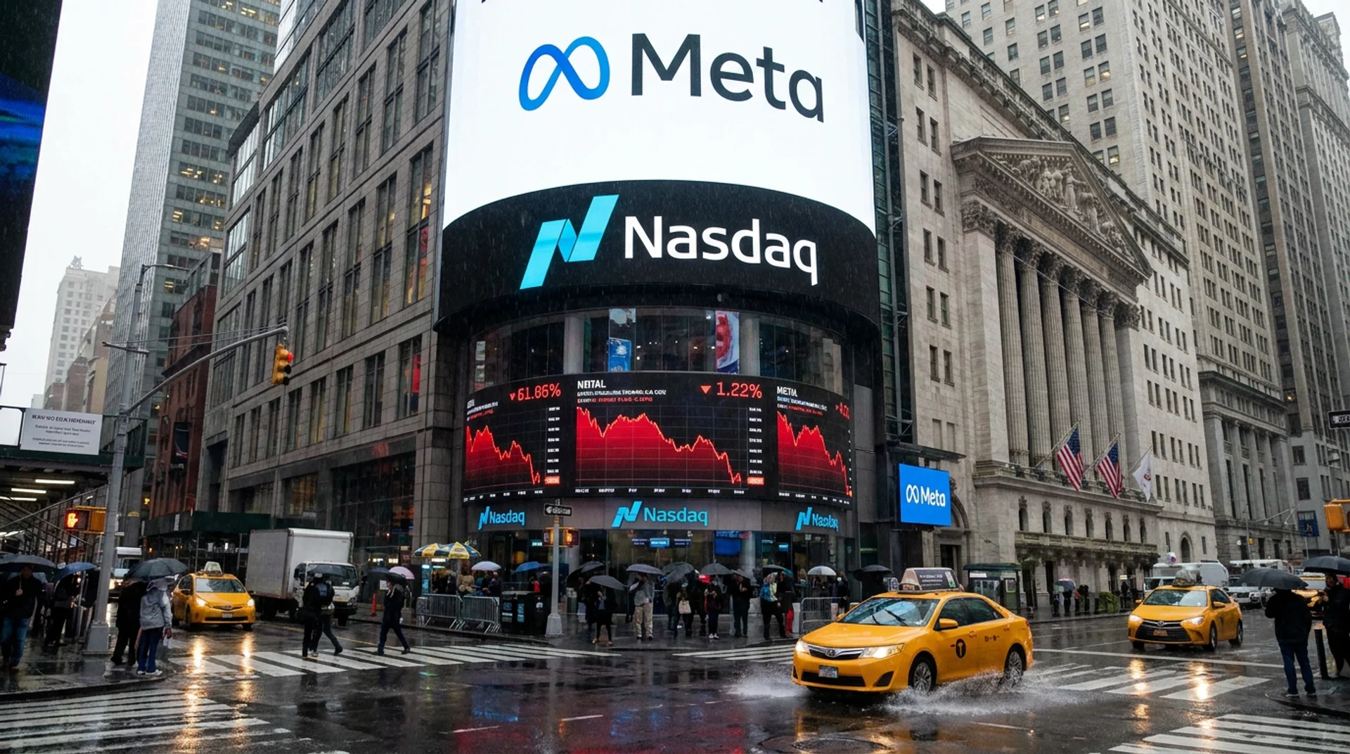 Nasdaq Meta Pokles